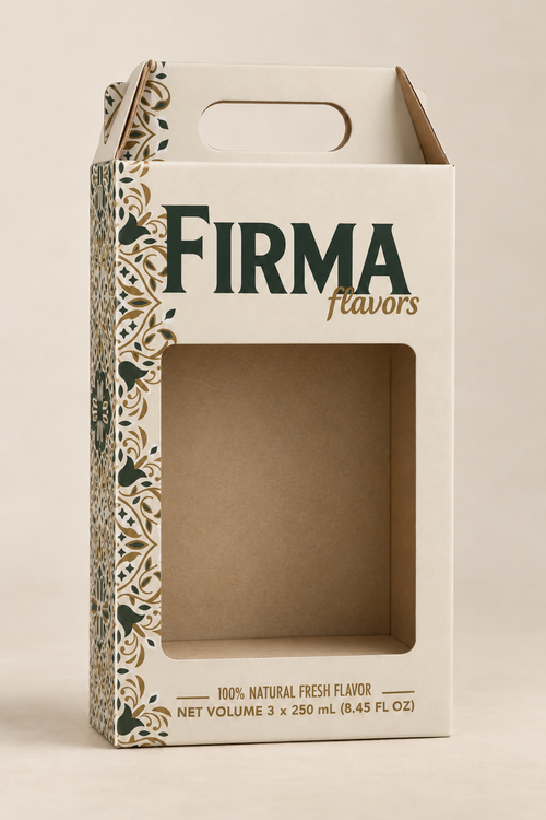 FIRMA gift box with a carry handle