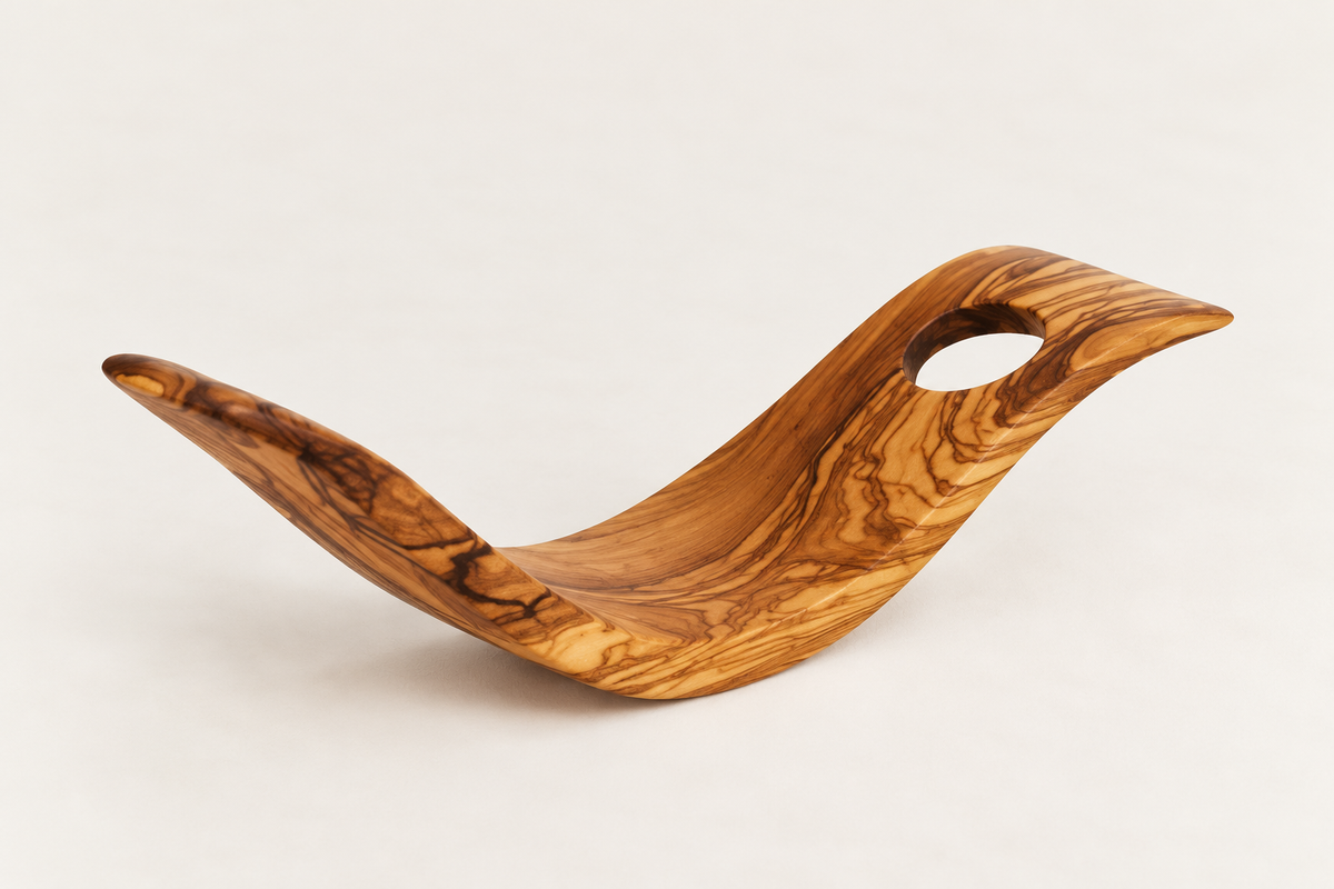 Olive Wood Bottle Holder